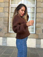Maille en laine Bianca chocolat