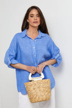 Chemise - Azur - Femme