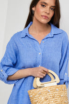 Chemise - Azur - Femme