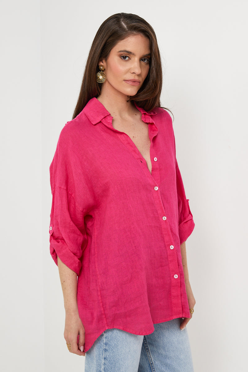 Camisa - Fucsia - Mujer