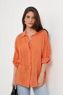 Camisa - Naranja - Mujer