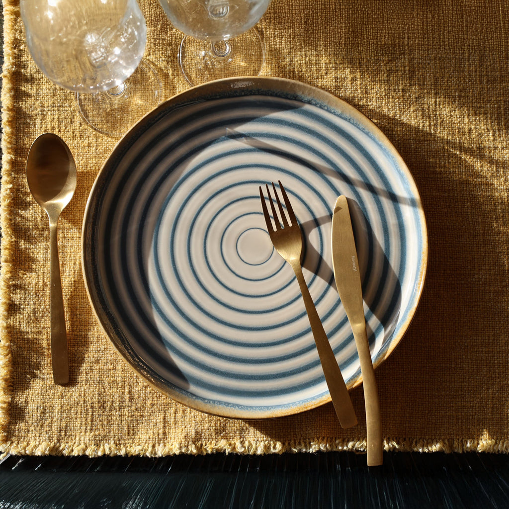 Set of 6 Dinner Plates - Spiral - 27 cm - Earthenware