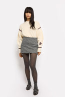 NIGHT LONDON MINI SKIRT Gray