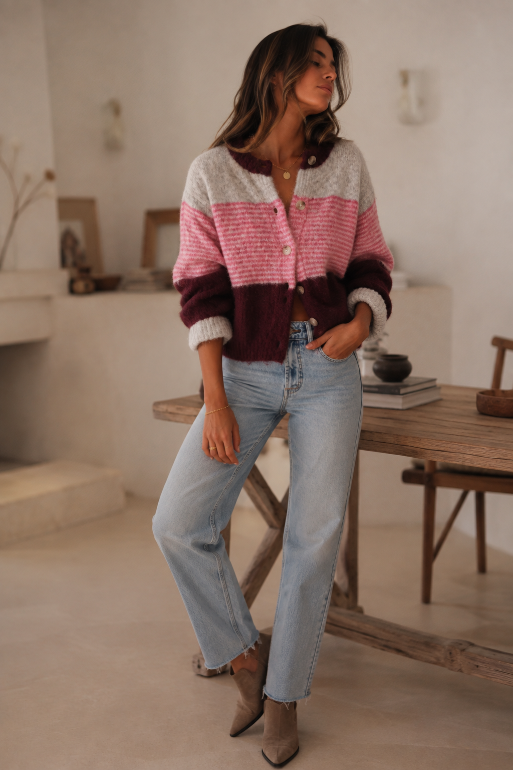 Gilet Giga - Rose
