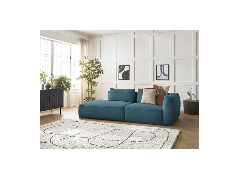 Canapé Droit Fixe 3 Places - Leopold - Velours Côtelé - Angle Gauche