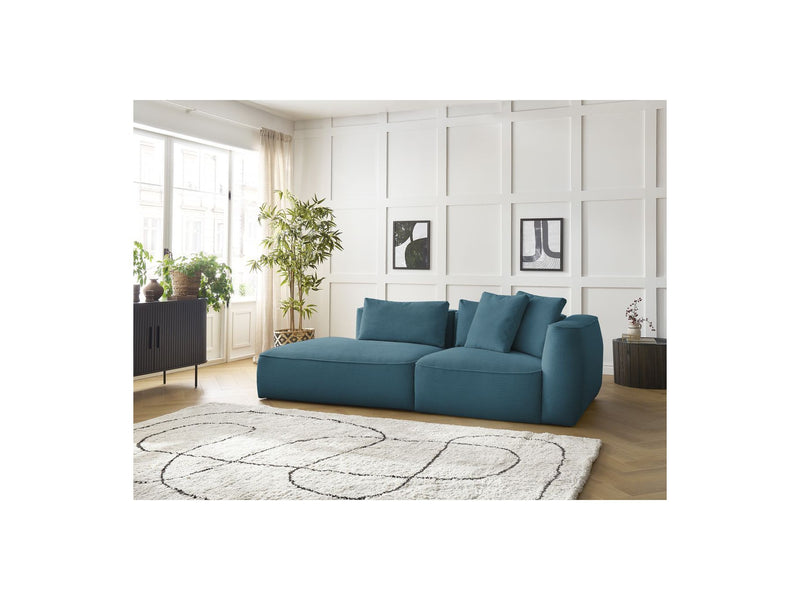 Canapé Droit Fixe 3 Places - Leopold - Velours Côtelé - Angle Gauche