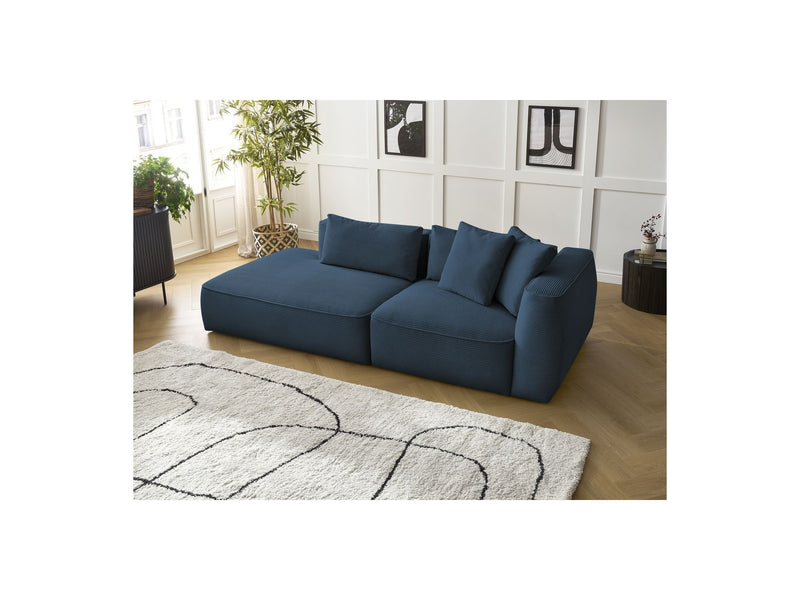 Canapé Droit Fixe 3 Places - Leopold - Velours Côtelé - Angle Gauche