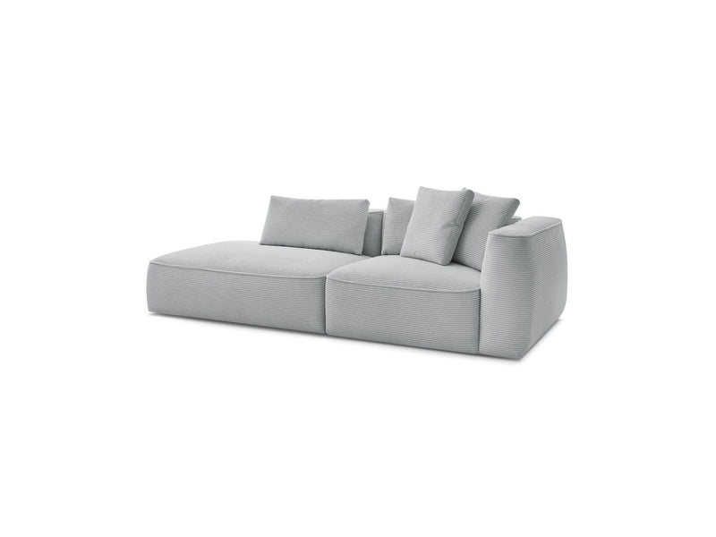 Canapé Droit Fixe 3 Places - Leopold - Velours Côtelé - Angle Gauche