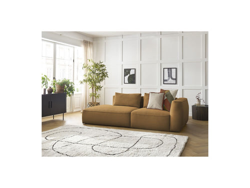 Canapé Droit Fixe 3 Places - Leopold - Velours Côtelé - Angle Gauche