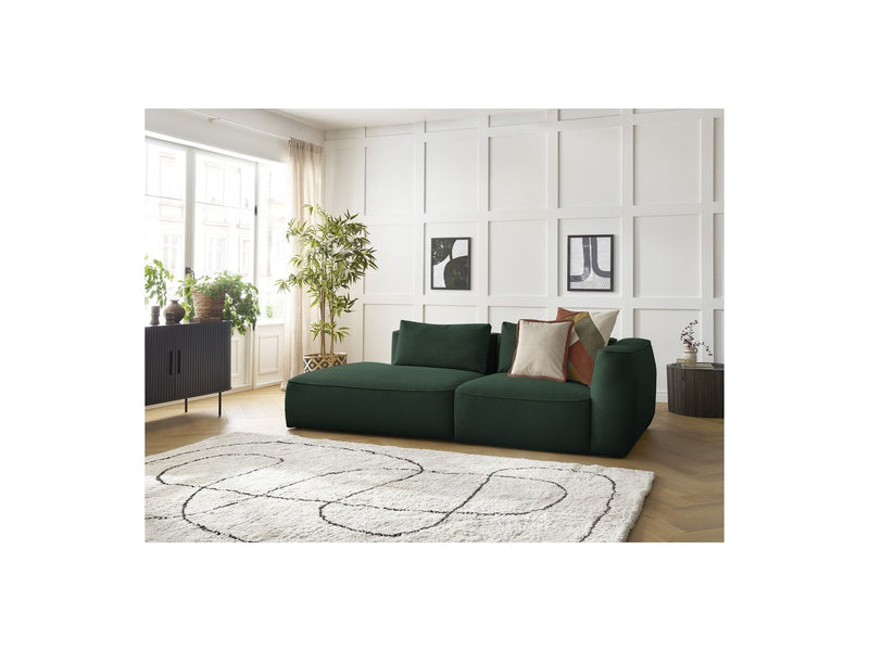 Canapé Droit Fixe 3 Places - Leopold - Velours Côtelé - Angle Gauche