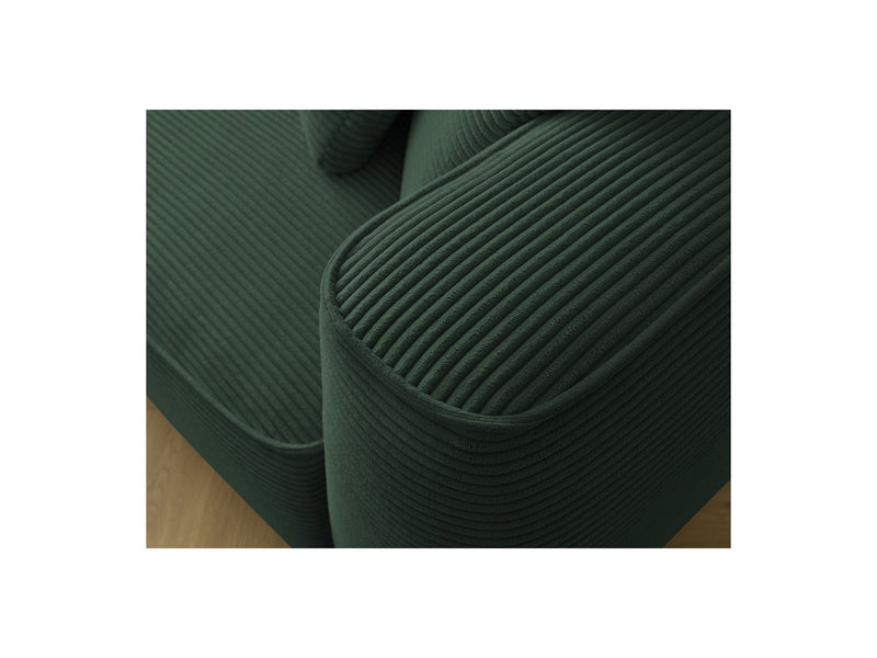 Canapé Droit Fixe 3 Places - Leopold - Velours Côtelé - Angle Gauche