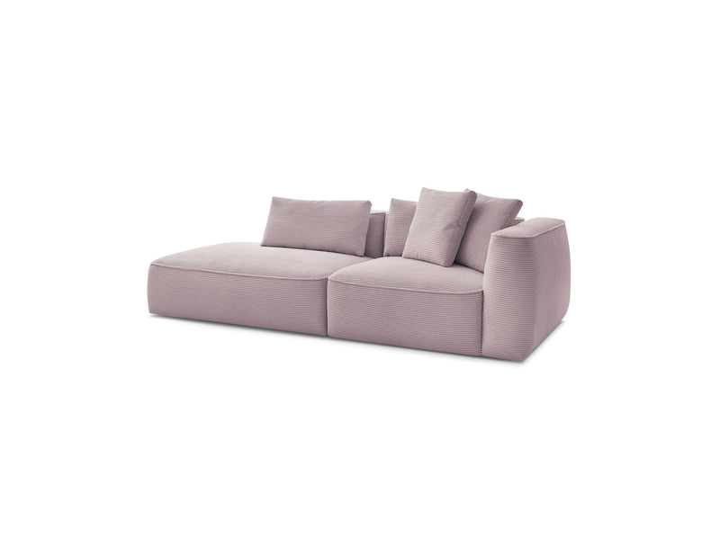 Canapé Droit Fixe 3 Places - Leopold - Velours Côtelé - Angle Gauche