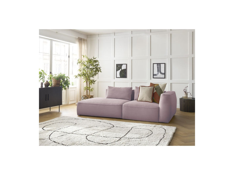 Canapé Droit Fixe 3 Places - Leopold - Velours Côtelé - Angle Gauche