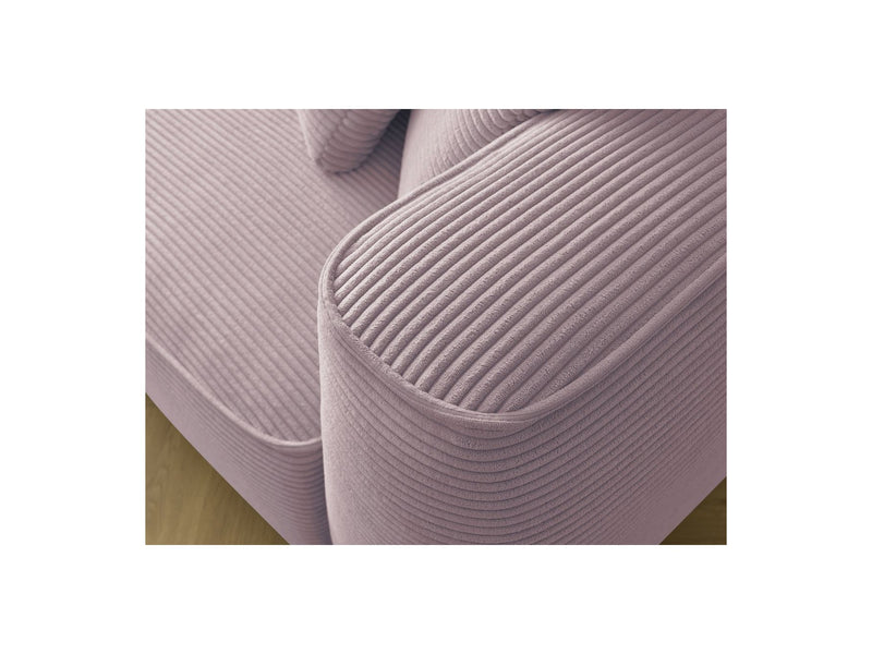 Canapé Droit Fixe 3 Places - Leopold - Velours Côtelé - Angle Gauche