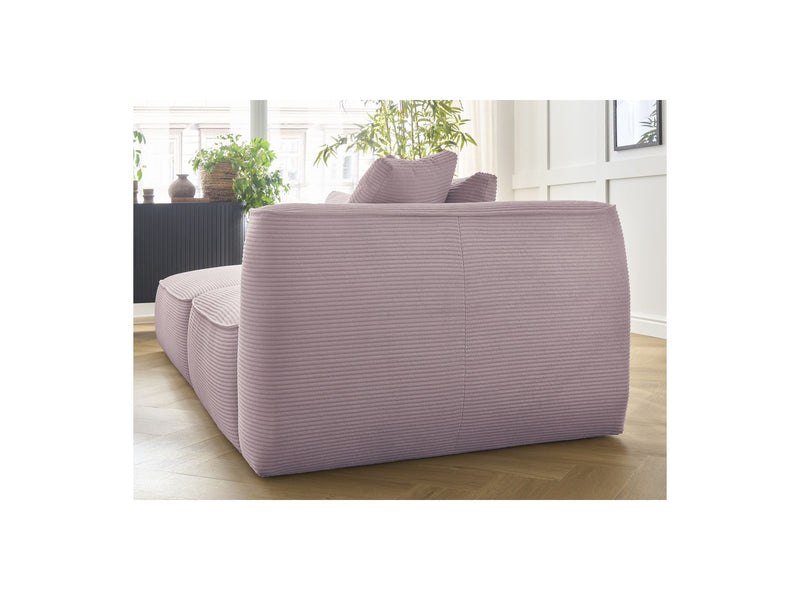 Canapé Droit Fixe 3 Places - Leopold - Velours Côtelé - Angle Gauche