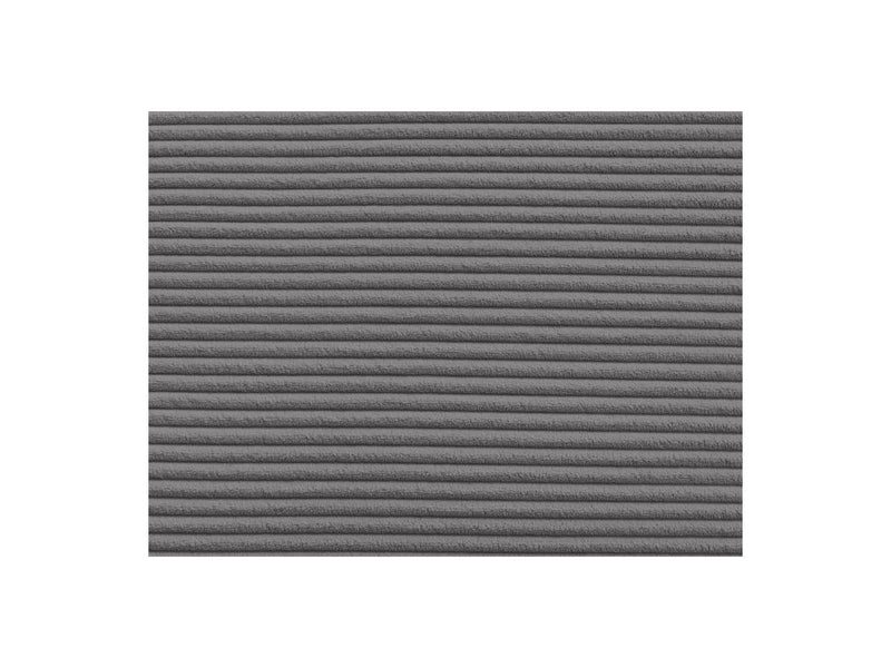 Canapé Droit Fixe 3 Places - Leopold - Velours Côtelé - Angle Droit