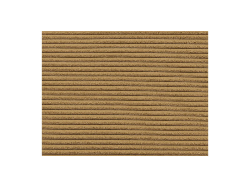 Canapé Droit Fixe 3 Places - Leopold - Velours Côtelé - Angle Droit