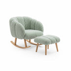 Lotus - Set Fauteuil & Pouf (2 Pièces) - Vert