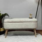 Oslo Linen - Pouffe - Cream