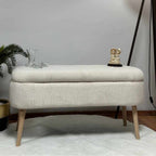 Oslo Linen - Pouffe - Cream