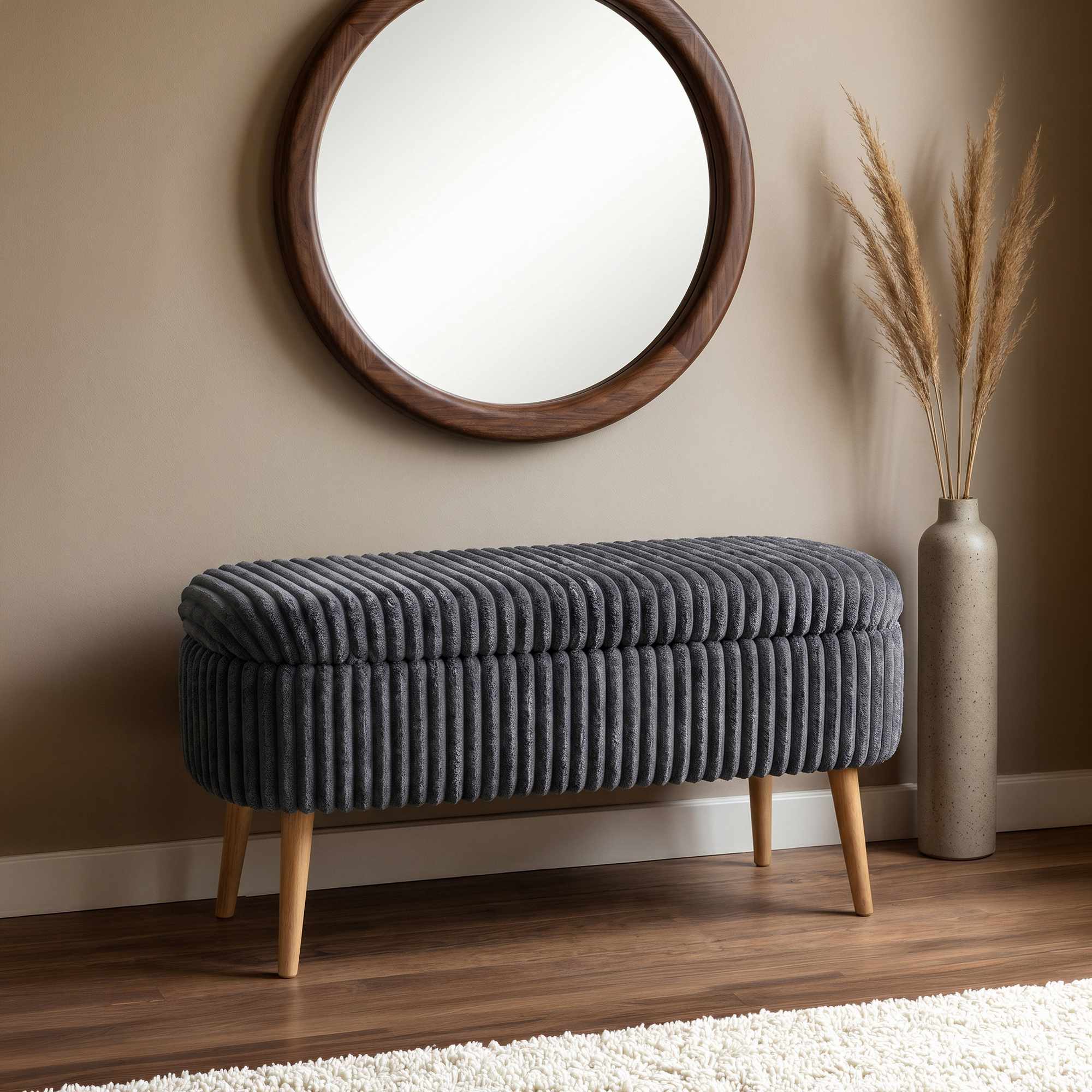 Oslo Linen - Puf - Toscano Anthracite