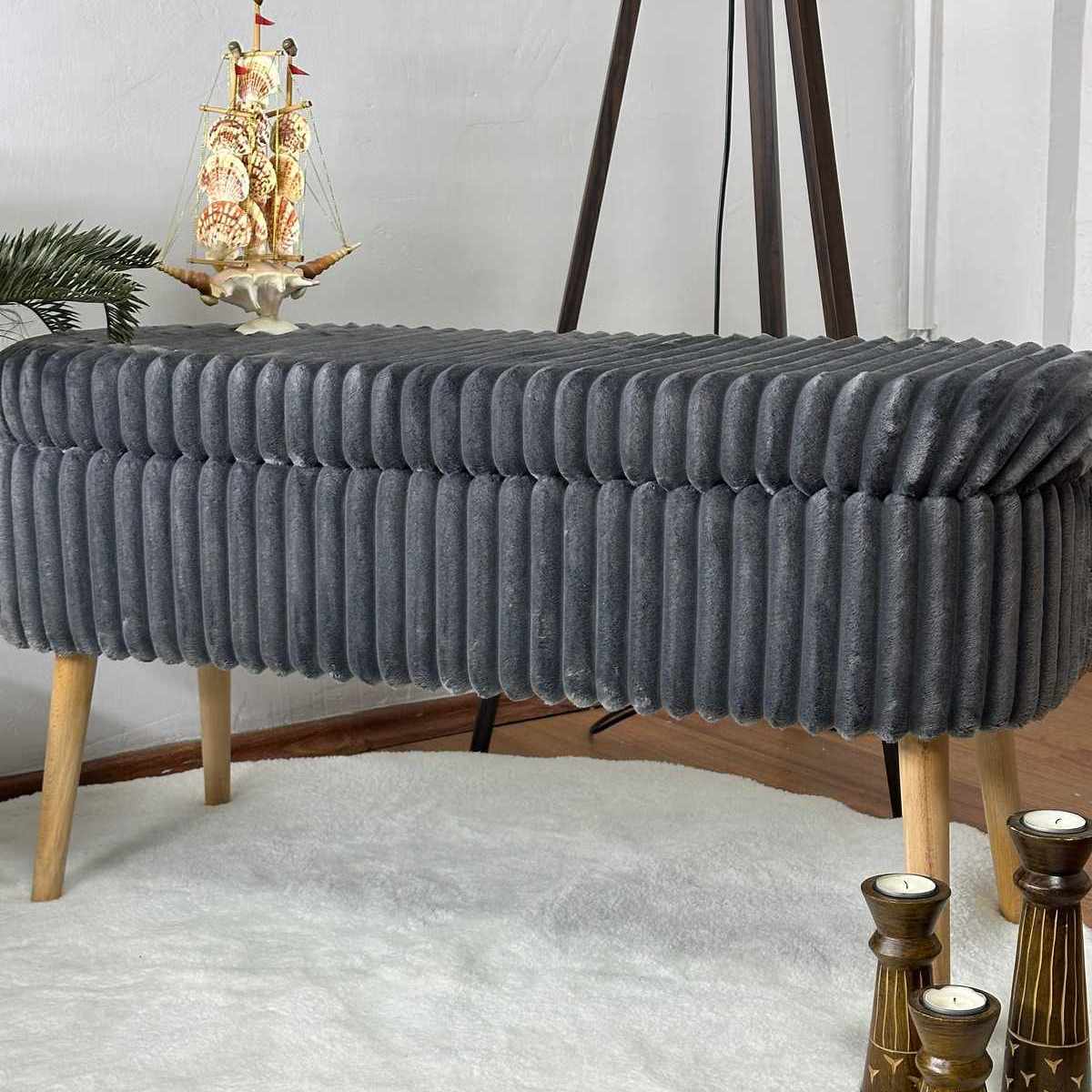 Oslo Linen - Puf - Toscano Anthracite