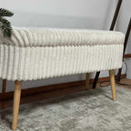Oslo Linen - Ottoman - Cream Toscano