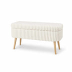 Oslo Linen - Ottoman - Cream Toscano