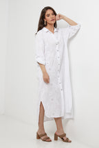 Robe - Blanc - Femme