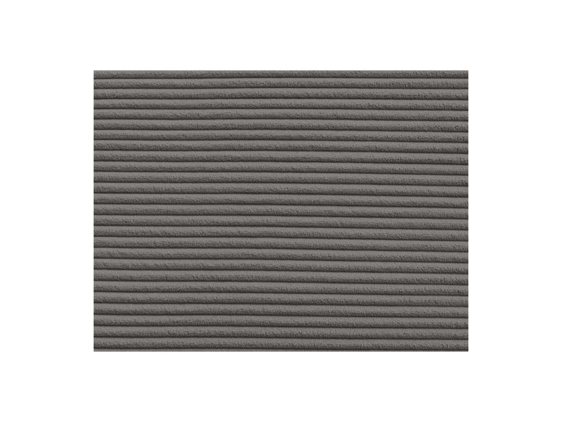 Canapé Droit Fixe 3 Places - Leopold - Velours Côtelé - Angle Droit