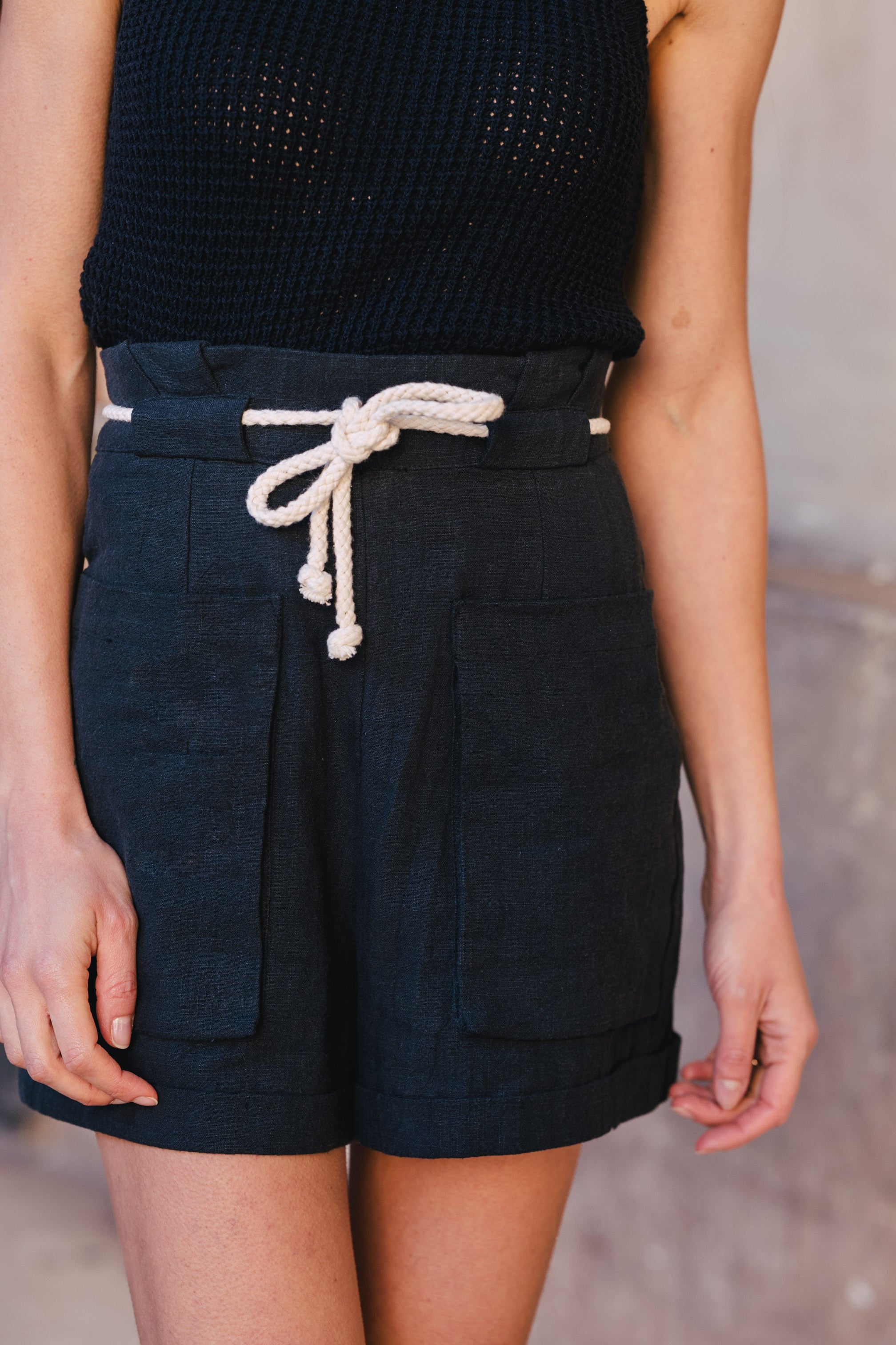 Barney Lin Noir Shorts