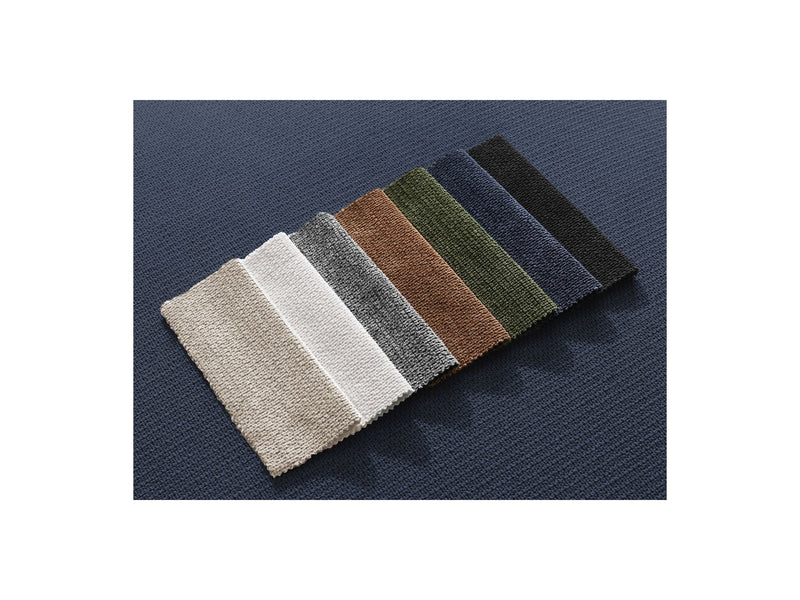 Canapé Droit Fixe 3 Places - Leopold - Tissu Chiné - Angle Gauche