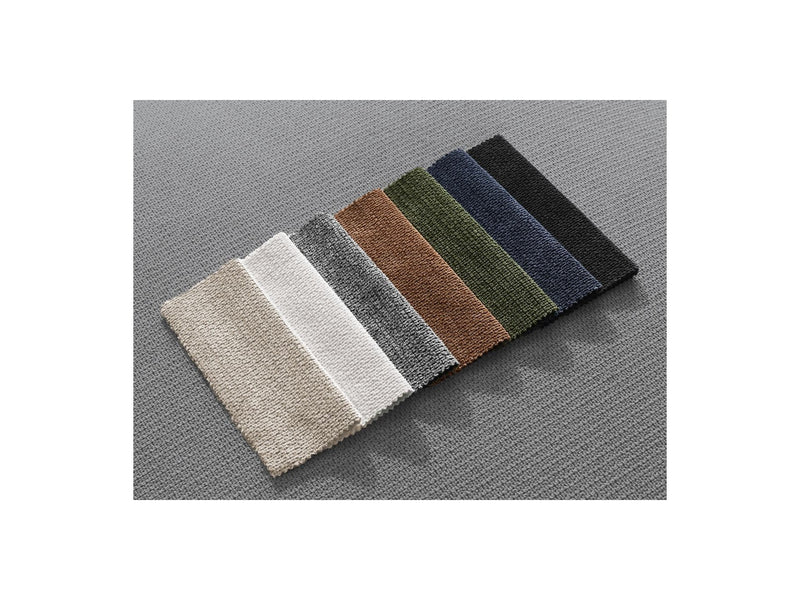 Canapé Droit Fixe 3 Places - Leopold - Tissu Chiné - Angle Gauche