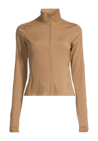 Soft Touch Zip Jacket - Light Khaki