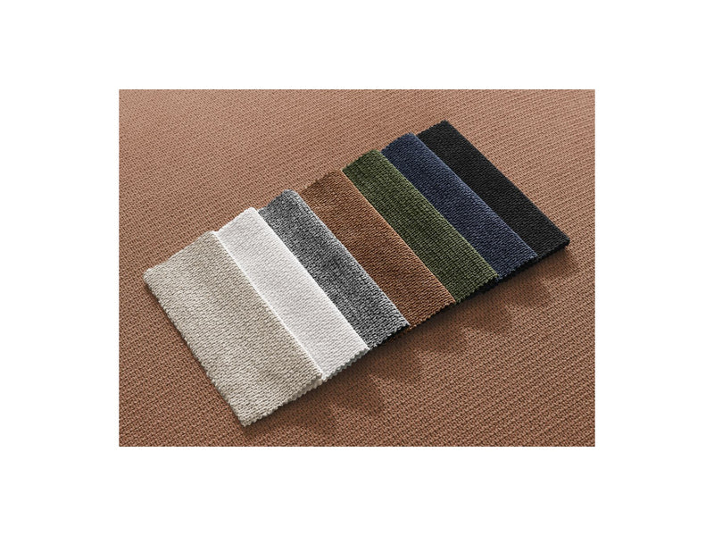 Canapé Droit Fixe 3 Places - Leopold - Tissu Chiné - Angle Gauche