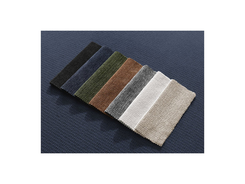 Canapé Droit Fixe 3 Places - Leopold - Tissu Chiné - Angle Droit