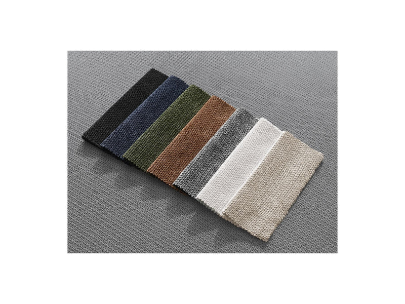 Canapé Droit Fixe 3 Places - Leopold - Tissu Chiné - Angle Droit