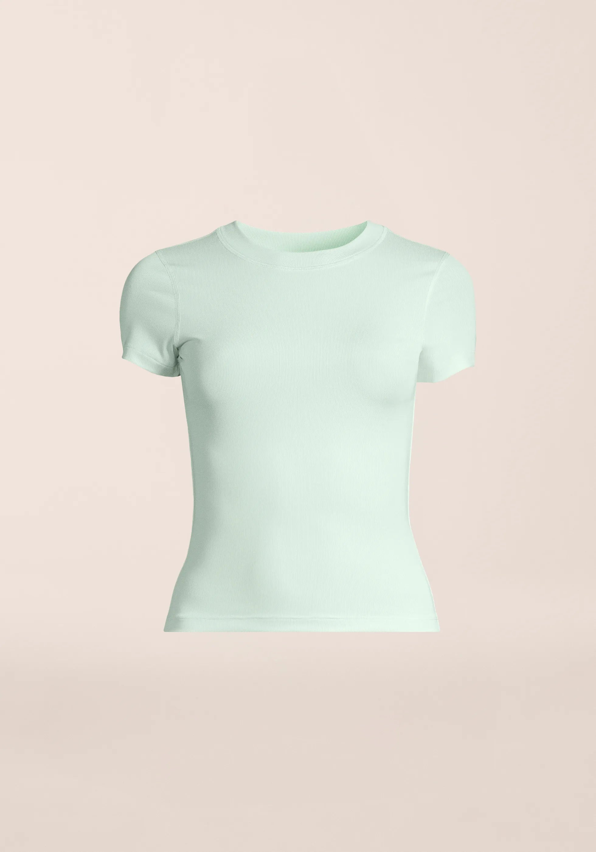 Defined Rib Tee - Misty Green