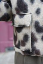 Gabrielle Cowhide Jacket Ecru