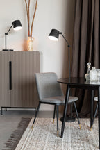 Lionel - Dining Room Chair - Fabric - Light Gray