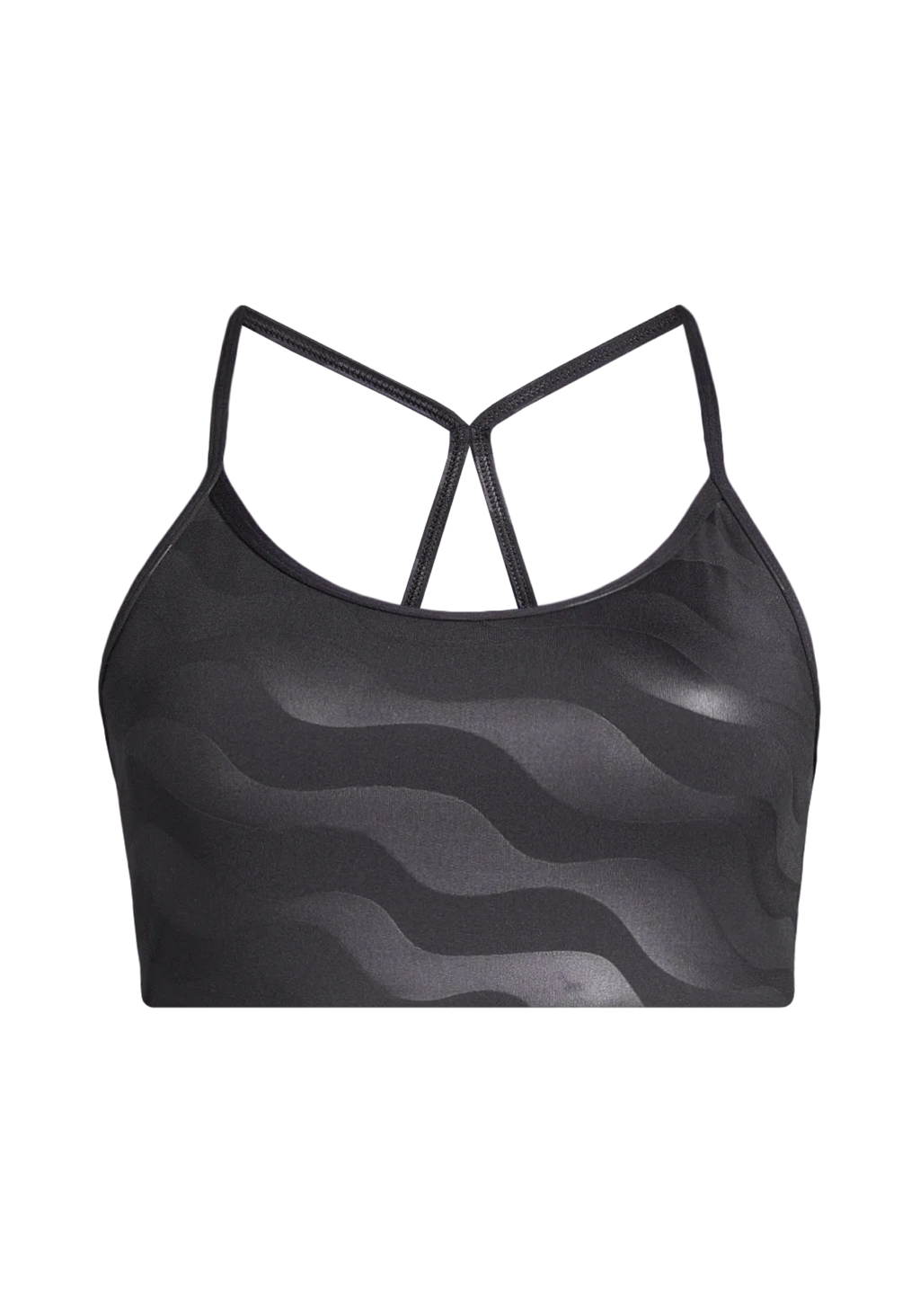 Sleek Strappy Sports Bra Printed - Black Geo