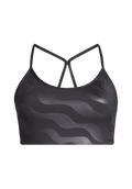 Sleek Strappy Sports Bra Printed - Black Geo