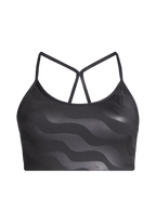Sleek Strappy Sports Bra Printed - Black Geo