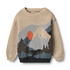 Jersey Jacquard William - Warm Sand - Niño