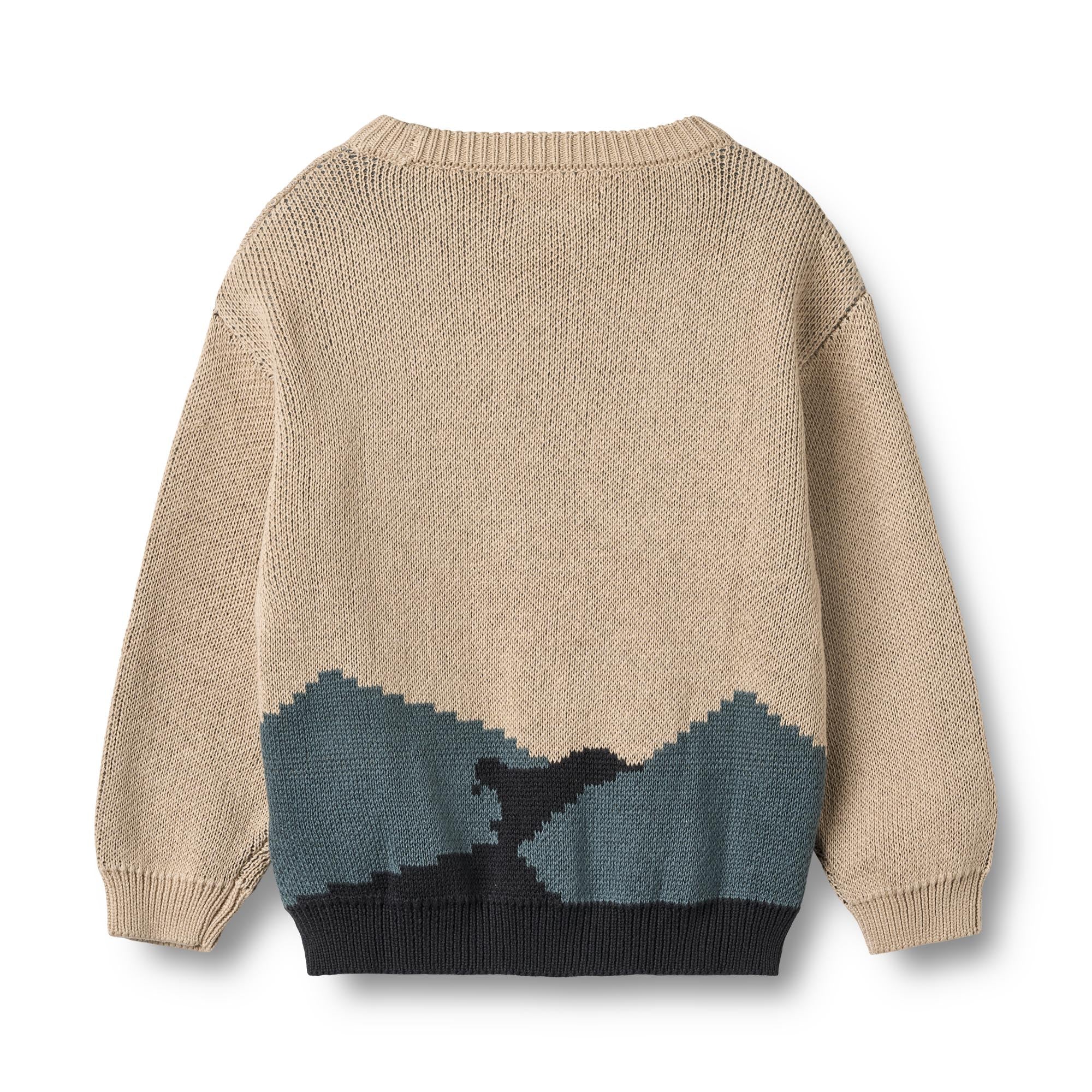Jersey Jacquard William - Warm Sand - Niño