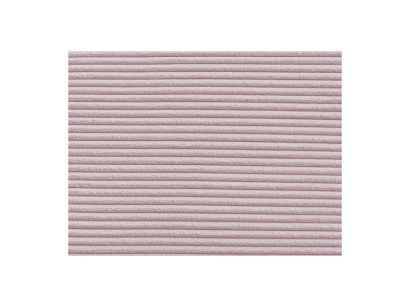 Canapé Droit Fixe 3 Places - Leopold - Velours Côtelé - Avec Pouf - Angle Gauche