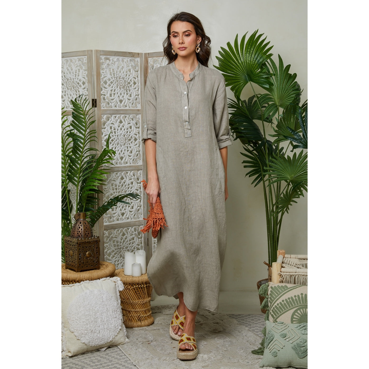 Dress - Taupe - Women