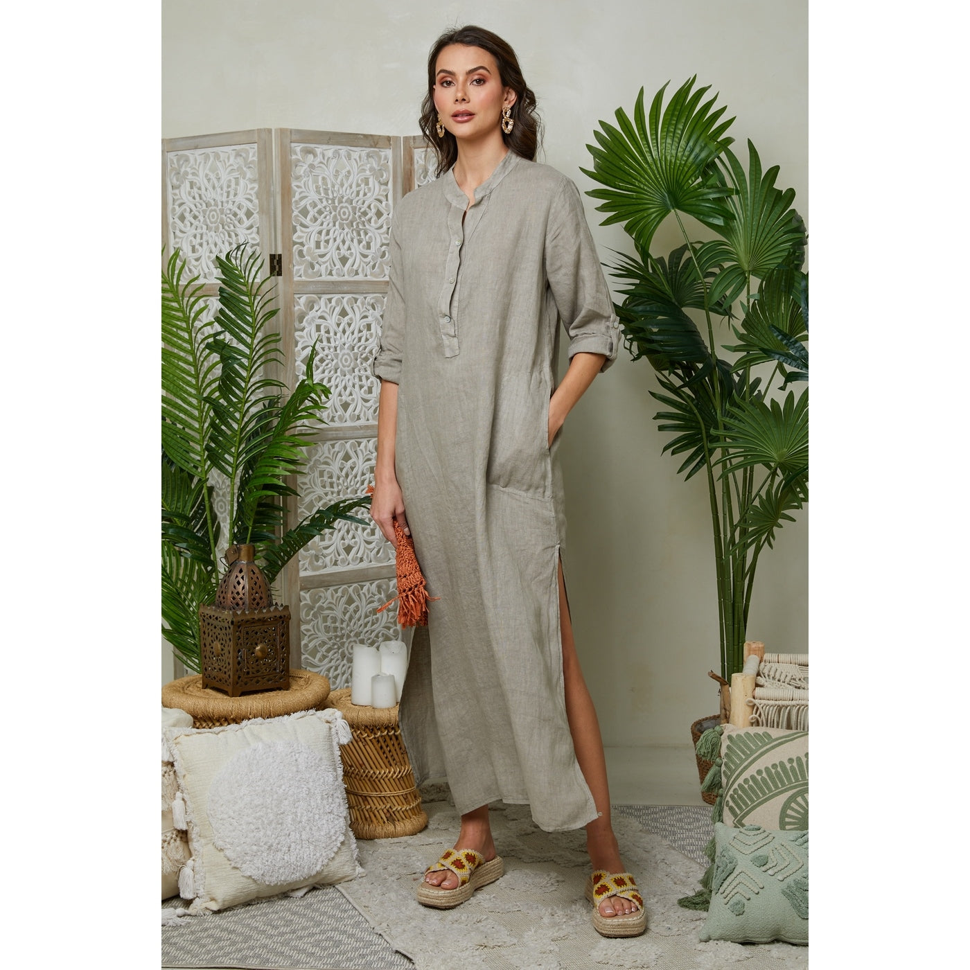 Dress - Taupe - Women