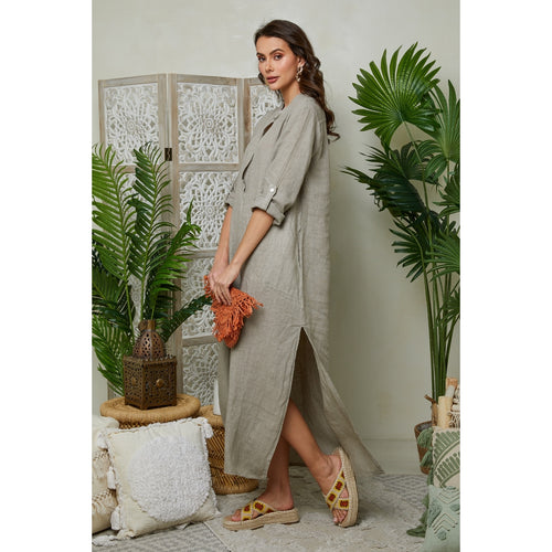 Vestido - Taupe - Mujer