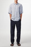 T-Shirt Hans Ss - Navy Stripe